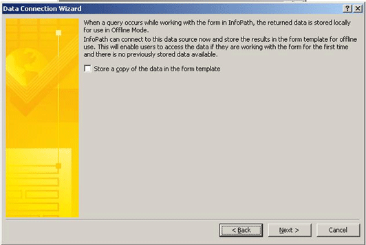 Connect InfoPath form to web service 