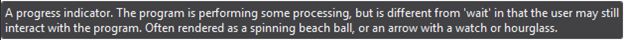 progress tool tip