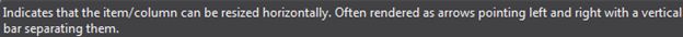 col resize tool tip