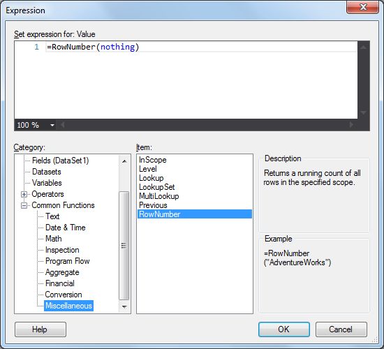 RowNumber