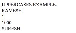UPPERCASE