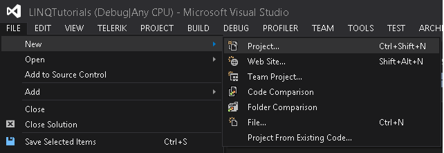Create a New project