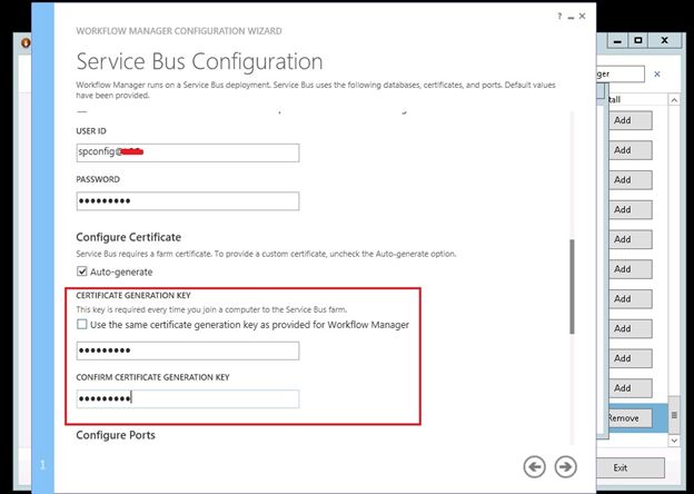 Configure the certificates