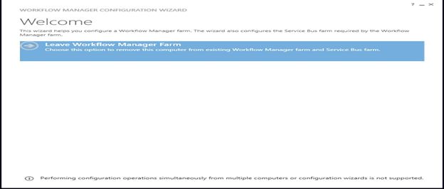 Leave Workflow Manager Farm