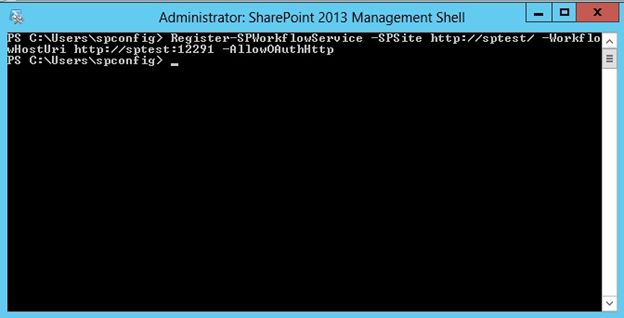 Run the command in SharePoint Management Shell
