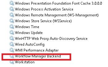 new service Workflow manager