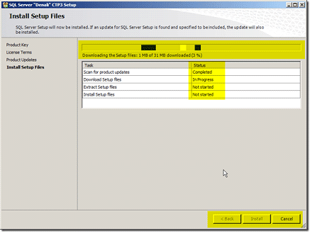 Install-setup-Files in sql server