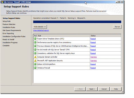 Support-Rules in sql server