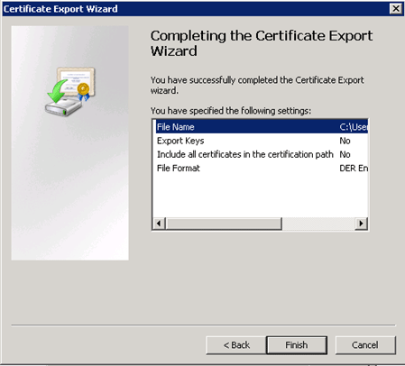 Certificate Export Wizard Sharepoint