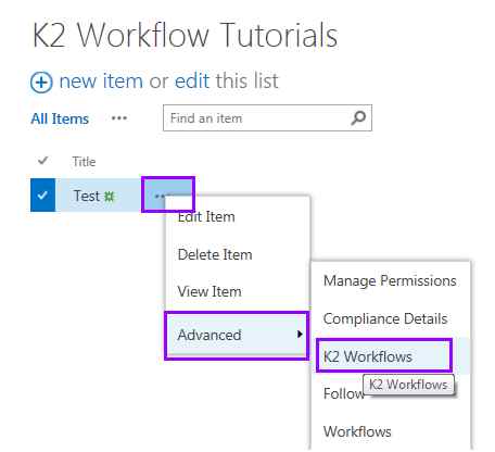 K2 Workflows