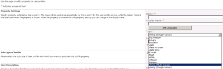 sharepoint profile property