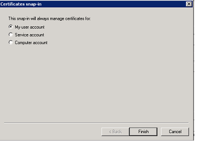 select my user in mmc