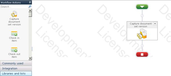 Capture document set version sharepoint