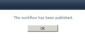 Publishing WorkFlow Successfully