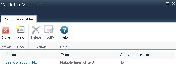 Variable created successfully