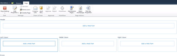 Create Web Part Page sharepoint