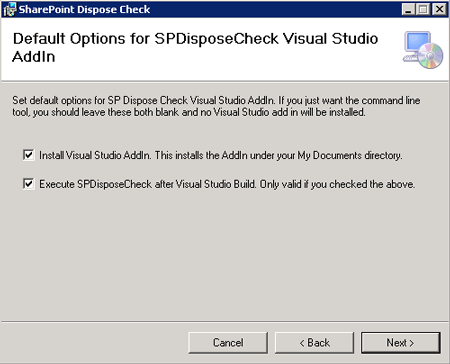 SharePoint Dispose Check tool