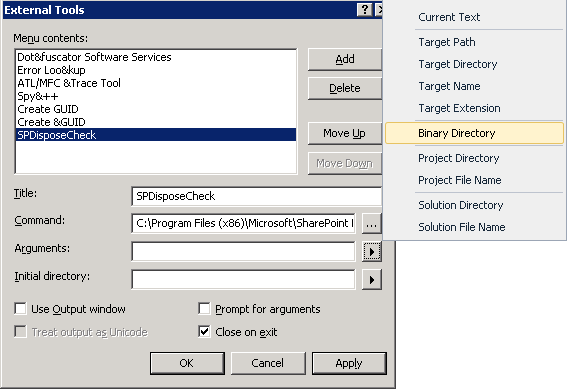 SharePoint Dispose Check tool