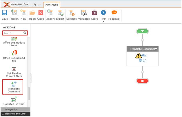 translate the documents to other language