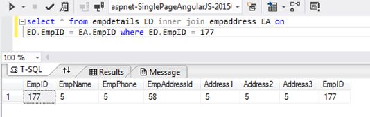 Database After Update