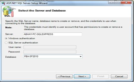 Select Configure SQL Server 