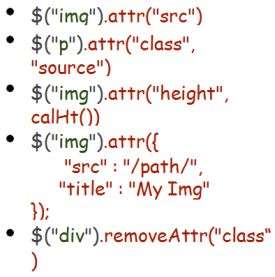 Retrieve, Set and Remove Attributes