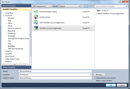 Workflow application