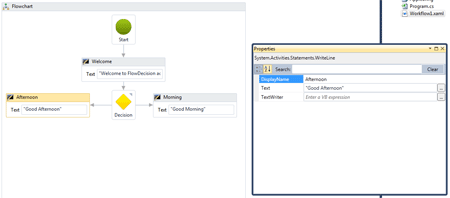 WriteLine for decision