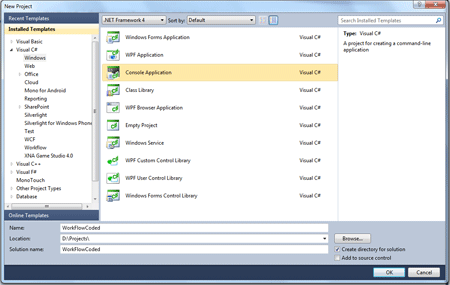 windows console application