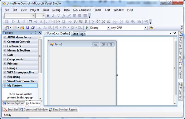 add the control to our Toolbox