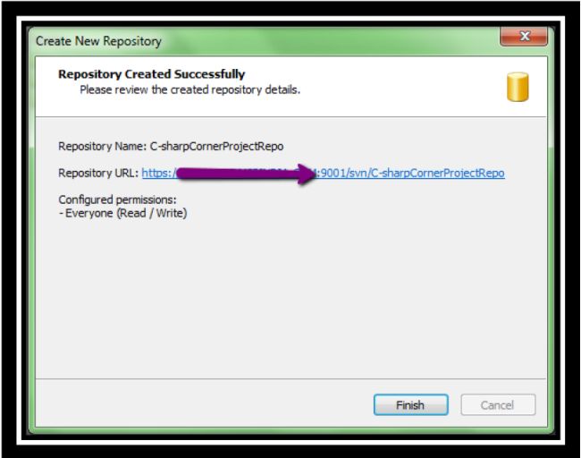 Repository created successfully