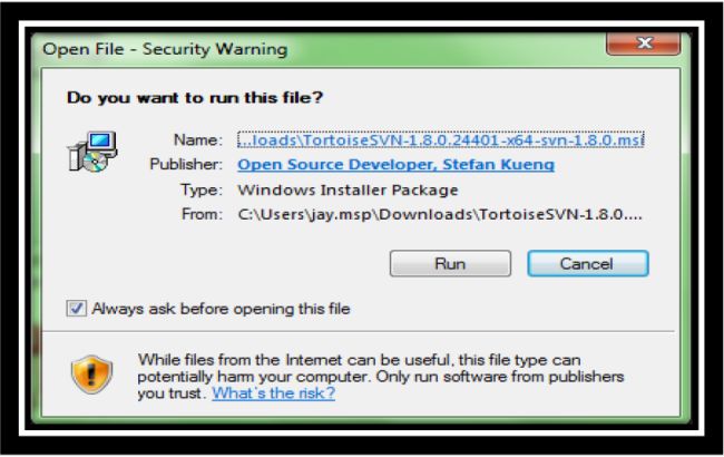 Installing Tortoise SVN