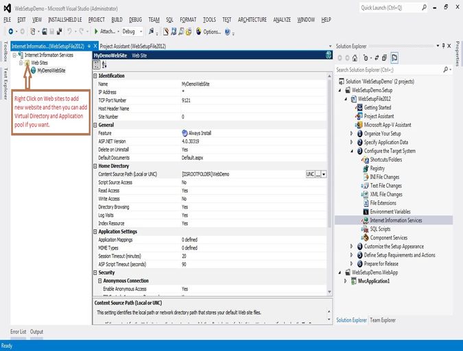Create-Website-in -IIS-using-Install-Shield-setup-file.jpg