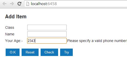 knockout validation in MVC