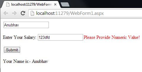 validations using knockout
