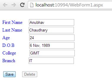 disable button on click of other button
