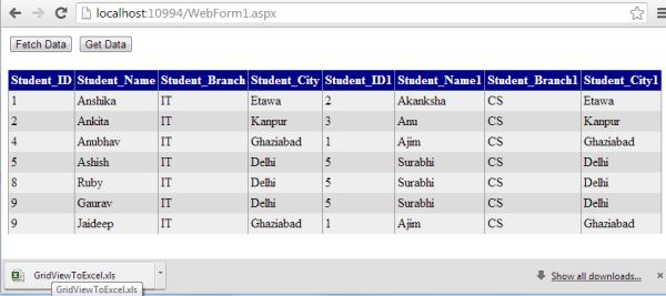 sql to excel4