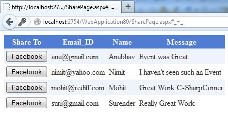 post on fb using grid