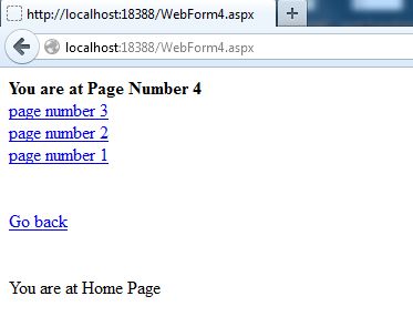 store url and go back to same page