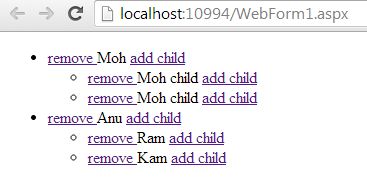 unobtrusive event handlers using knockout