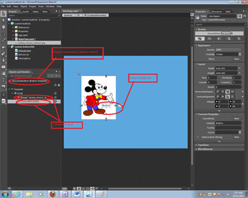 Contentpresenter control