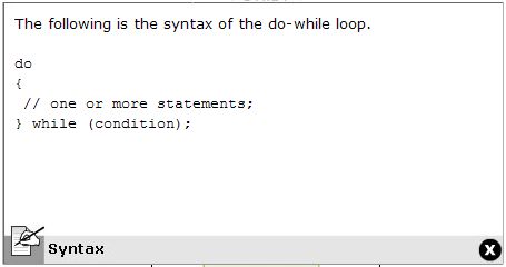 Do While Syntax