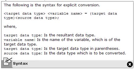 Explicit Conversion Syntax