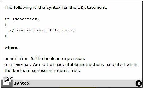 If Statement Syntax