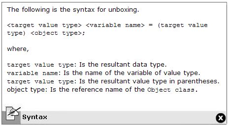 UnBoxing Syntax