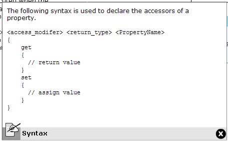 Property Syntax