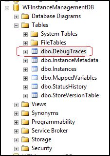 Workflow DebugTraces Table