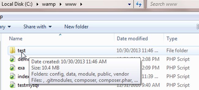 create project folder