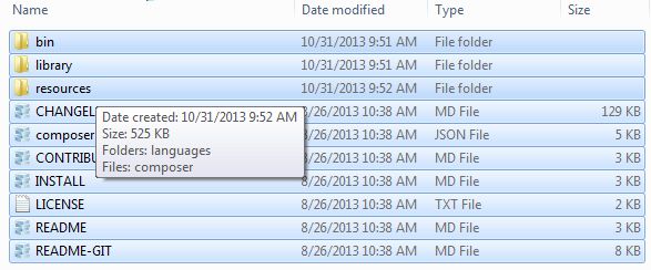 put zend setup in ZF2 folder