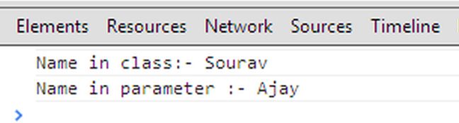 this keyword withclass property